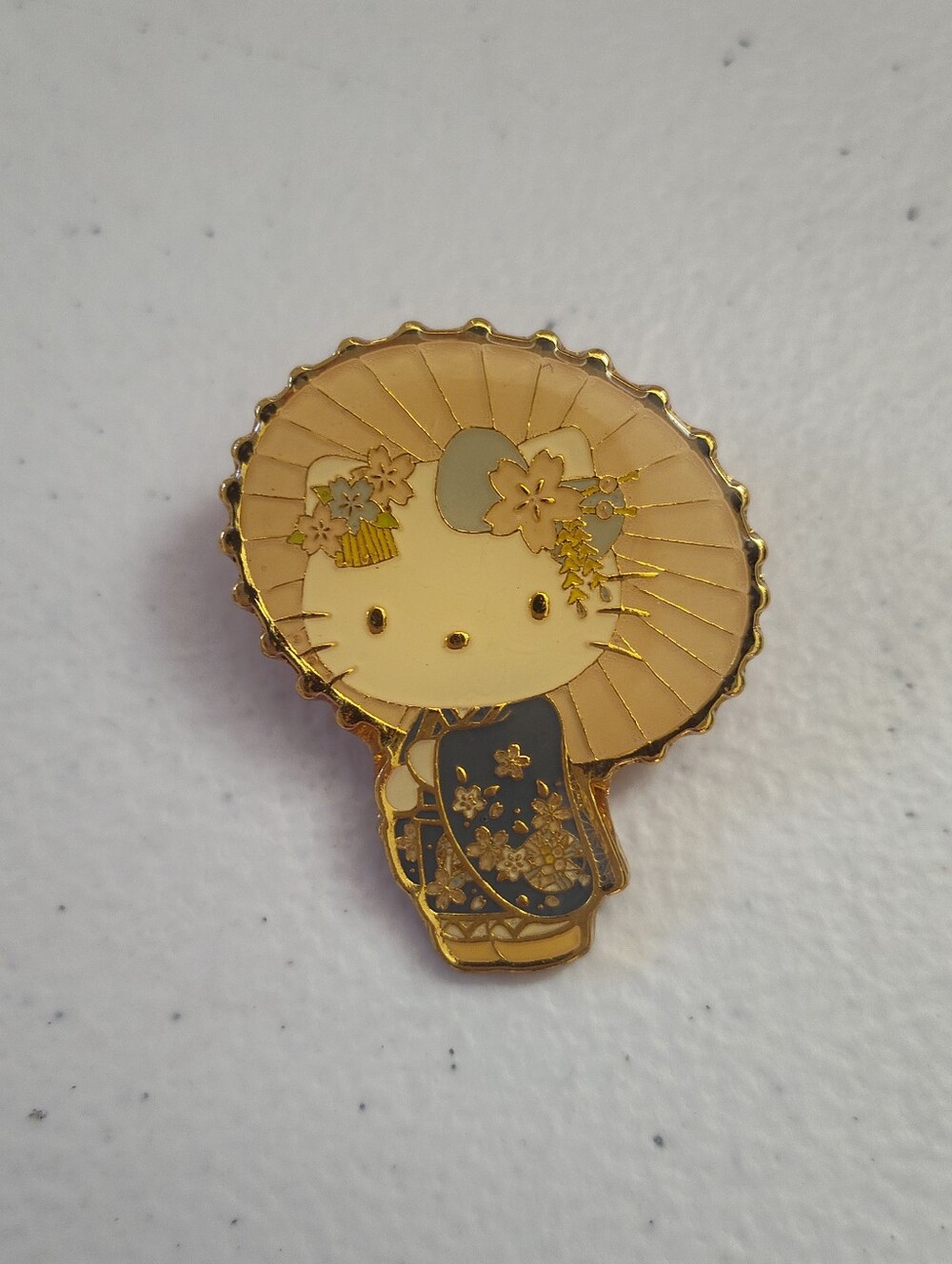 2018 Hello Kitty Pin Kimono Cherry Blossom enamel pins World Market VHTF RARE